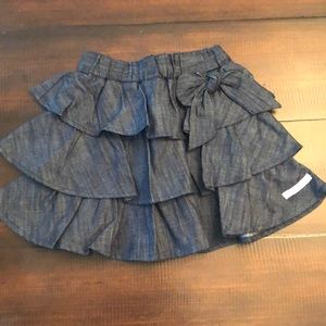 Ruffle Butts brand denim skirt